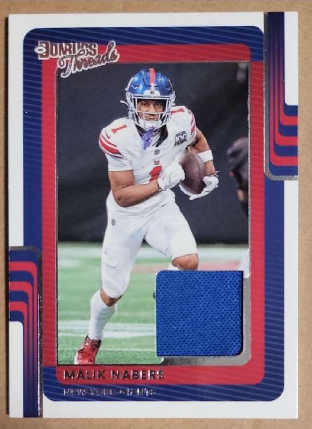 2025 Panini Donruss Threads Malik Nabers #DTH-MNS card