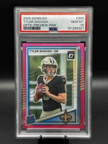 2025 Panini Donruss Tyler Shough [Pink Optic Preview] #304 card