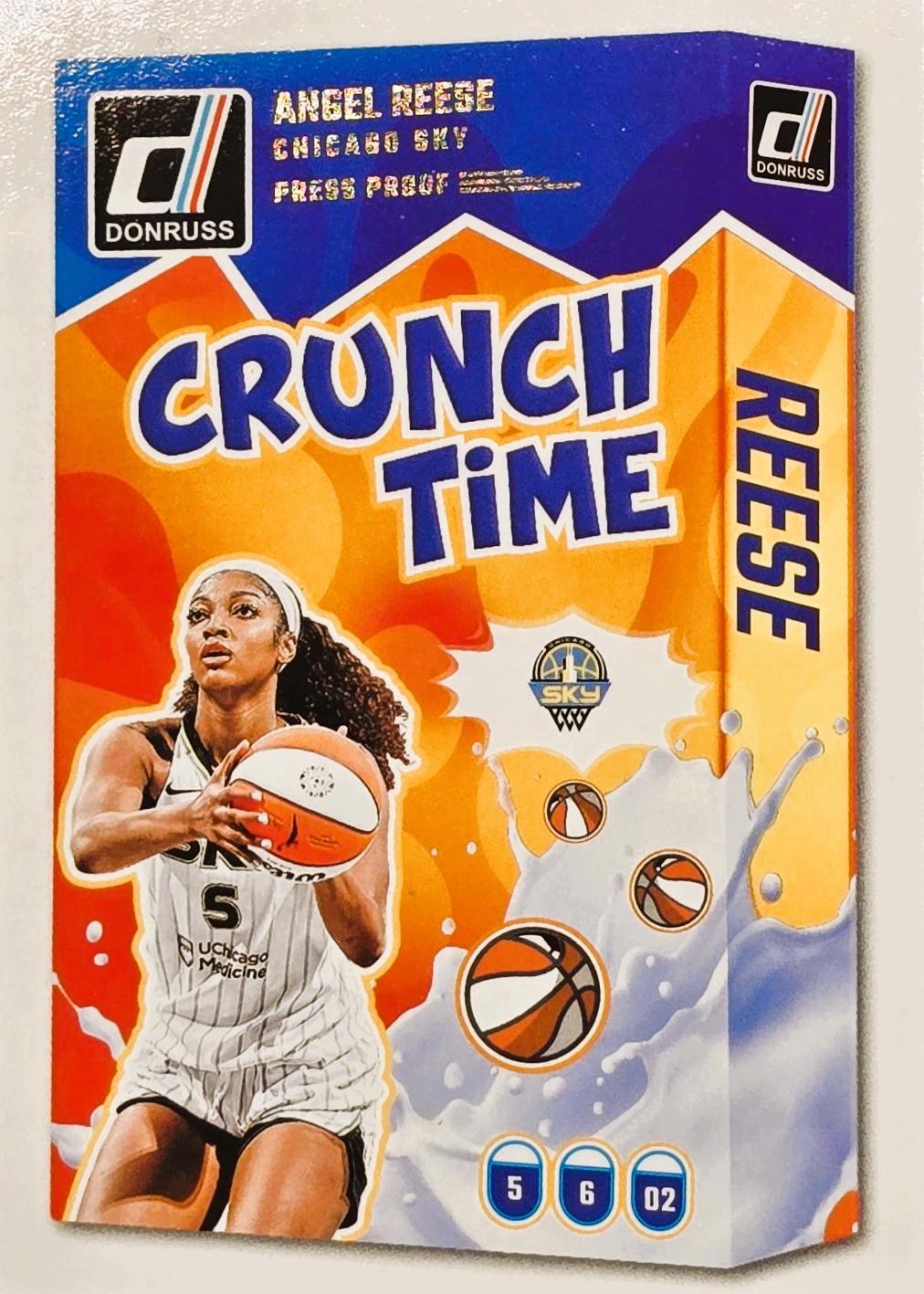 2025 Panini Donruss WNBA Crunch Time Angel Reese [Press Proof] #7 card