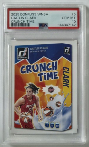 2025 Panini Donruss WNBA Crunch Time Caitlin Clark #5 card