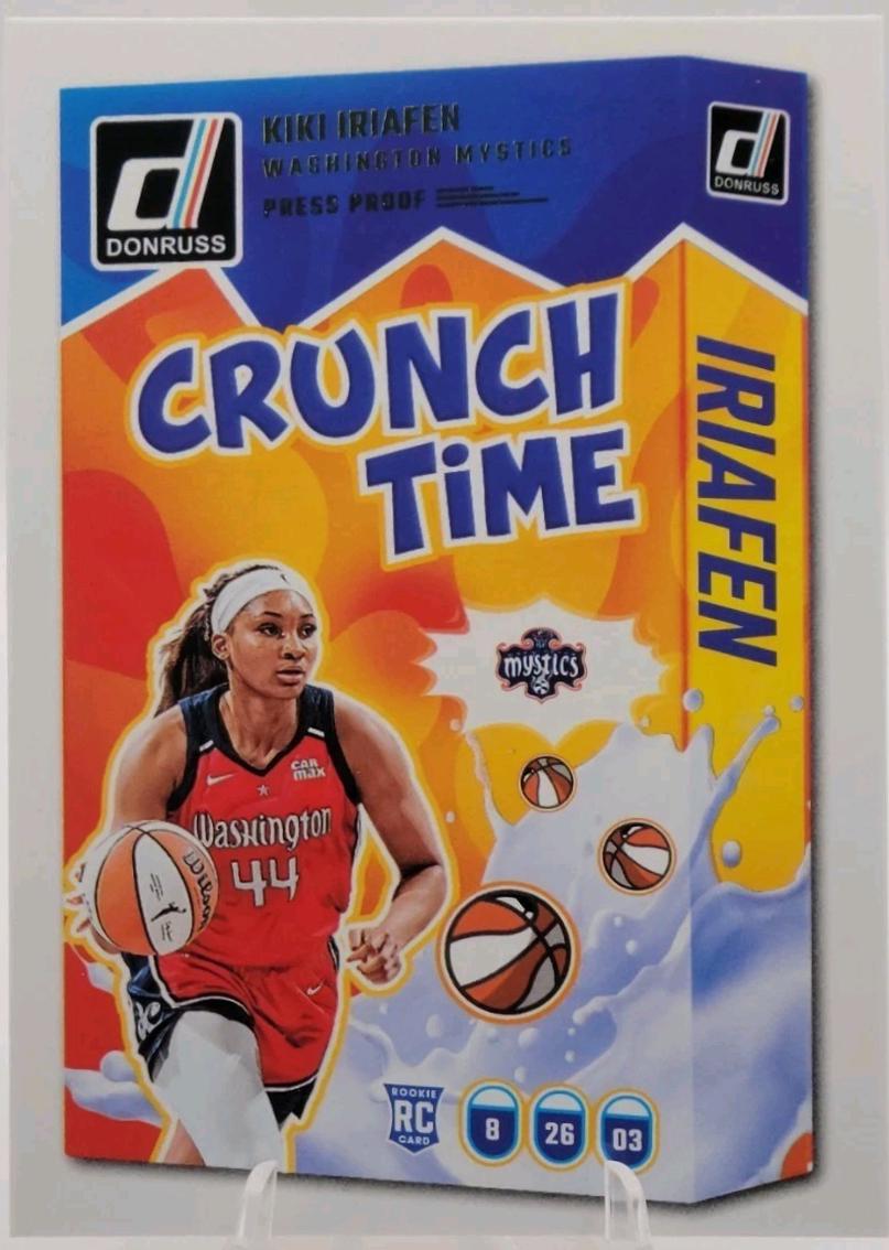 2025 Panini Donruss WNBA Crunch Time Kiki Iriafen [Press Proof] #20 card