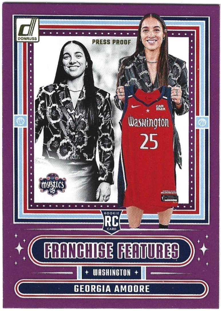 2025 Panini Donruss WNBA Franchise Features Georgia Amoore [Press Proof] #20 card