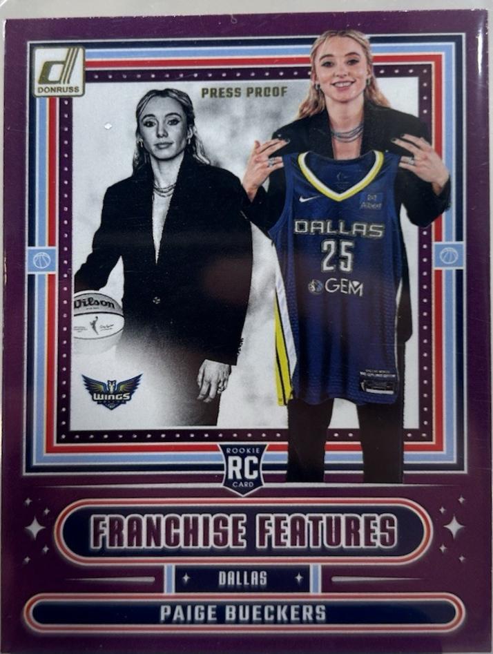 2025 Panini Donruss WNBA Franchise Features Paige Bueckers [Press Proof] #16 card