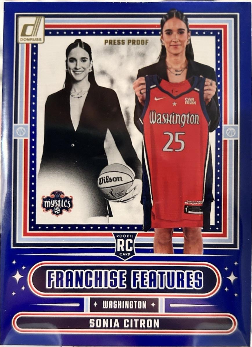 2025 Panini Donruss WNBA Franchise Features Sonia Citron [Press Proof Blue] #17 card