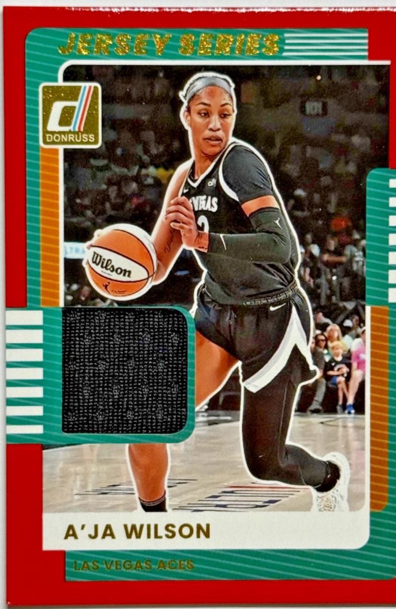 2025 Panini Donruss WNBA Jersey Series A'ja Wilson #49 card