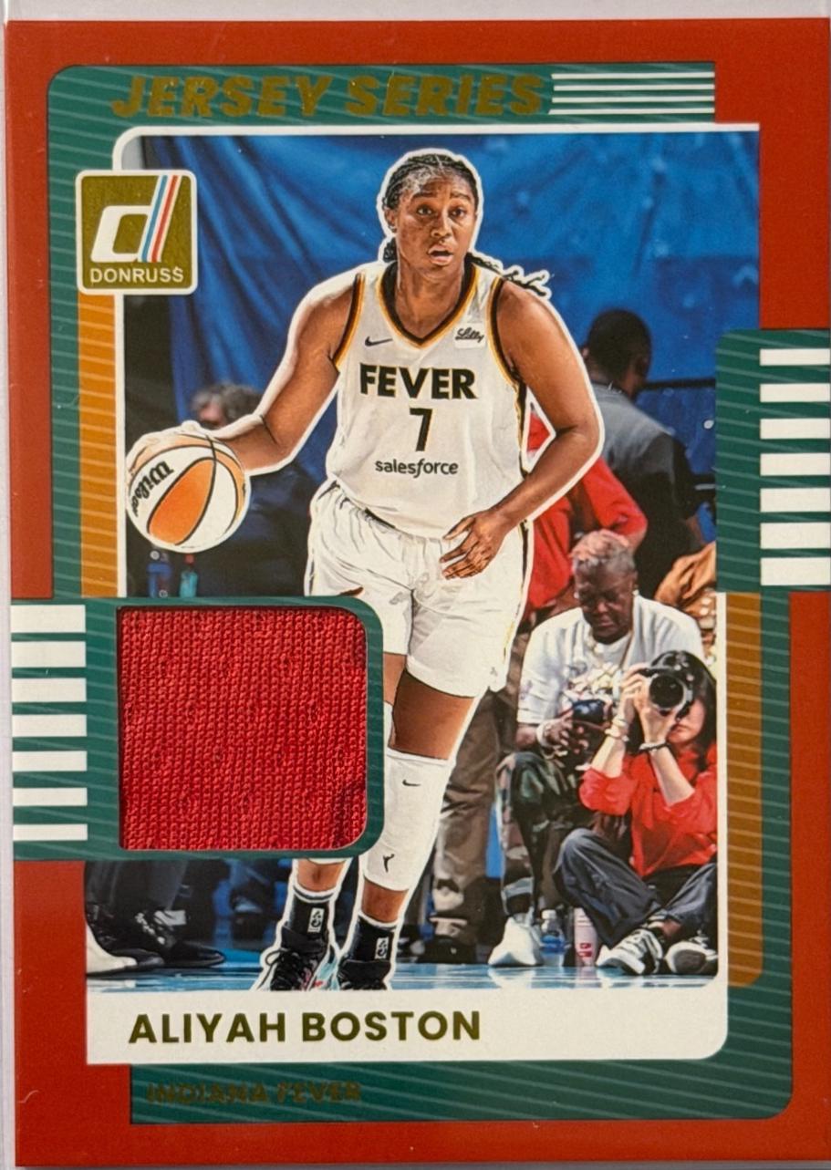 2025 Panini Donruss WNBA Jersey Series Aliyah Boston #11 card