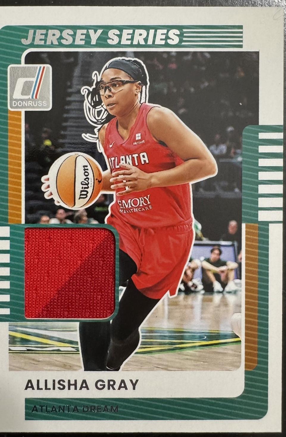 2025 Panini Donruss WNBA Jersey Series Allisha Gray #55 card