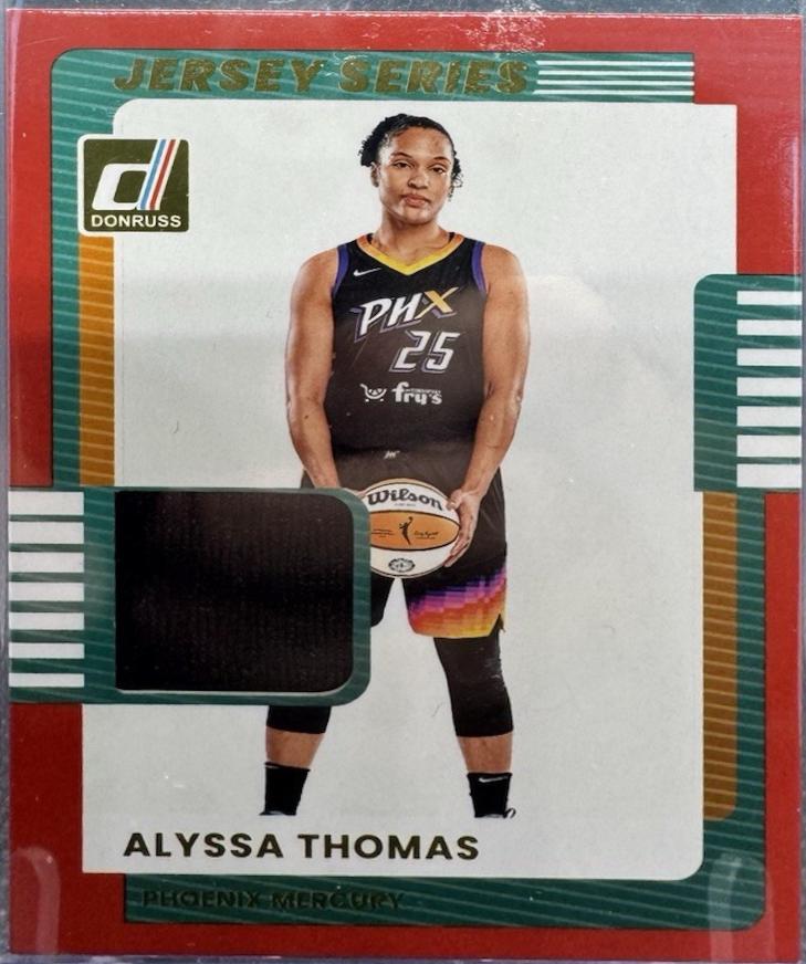 2025 Panini Donruss WNBA Jersey Series Alyssa Thomas #62 card