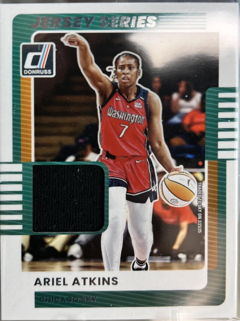 2025 Panini Donruss WNBA Jersey Series Ariel Atkins #27 card