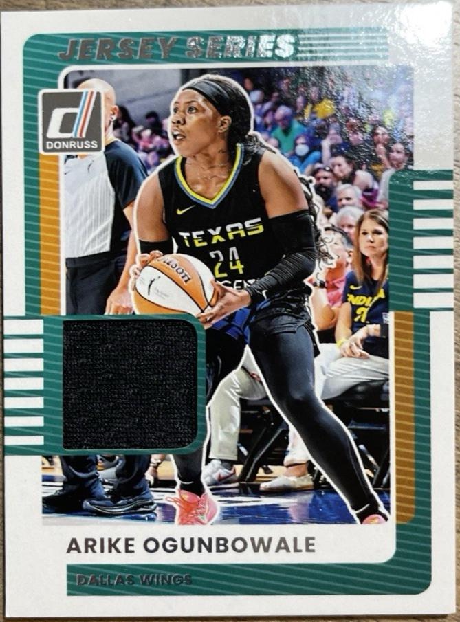 2025 Panini Donruss WNBA Jersey Series Arike Ogunbowale #72 card