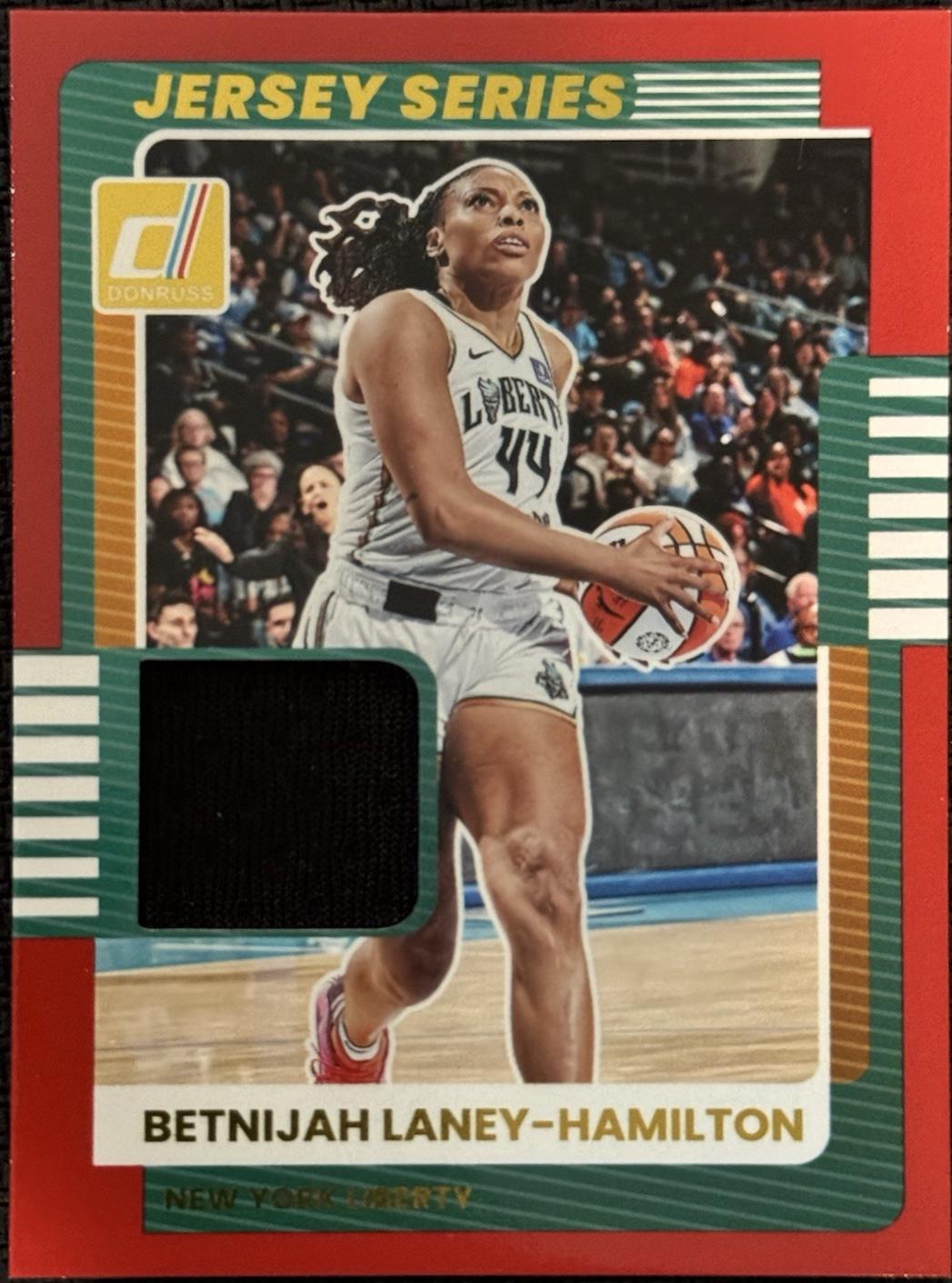 2025 Panini Donruss WNBA Jersey Series Betnijah Laney-Hamilton #14 card