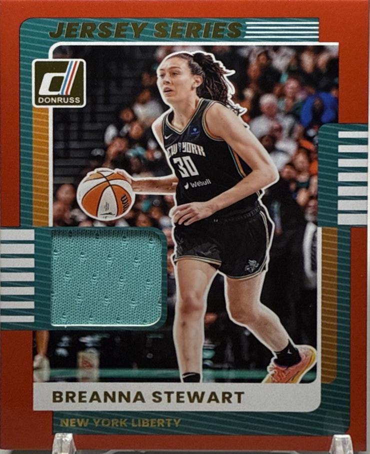 2025 Panini Donruss WNBA Jersey Series Breanna Stewart #74 card