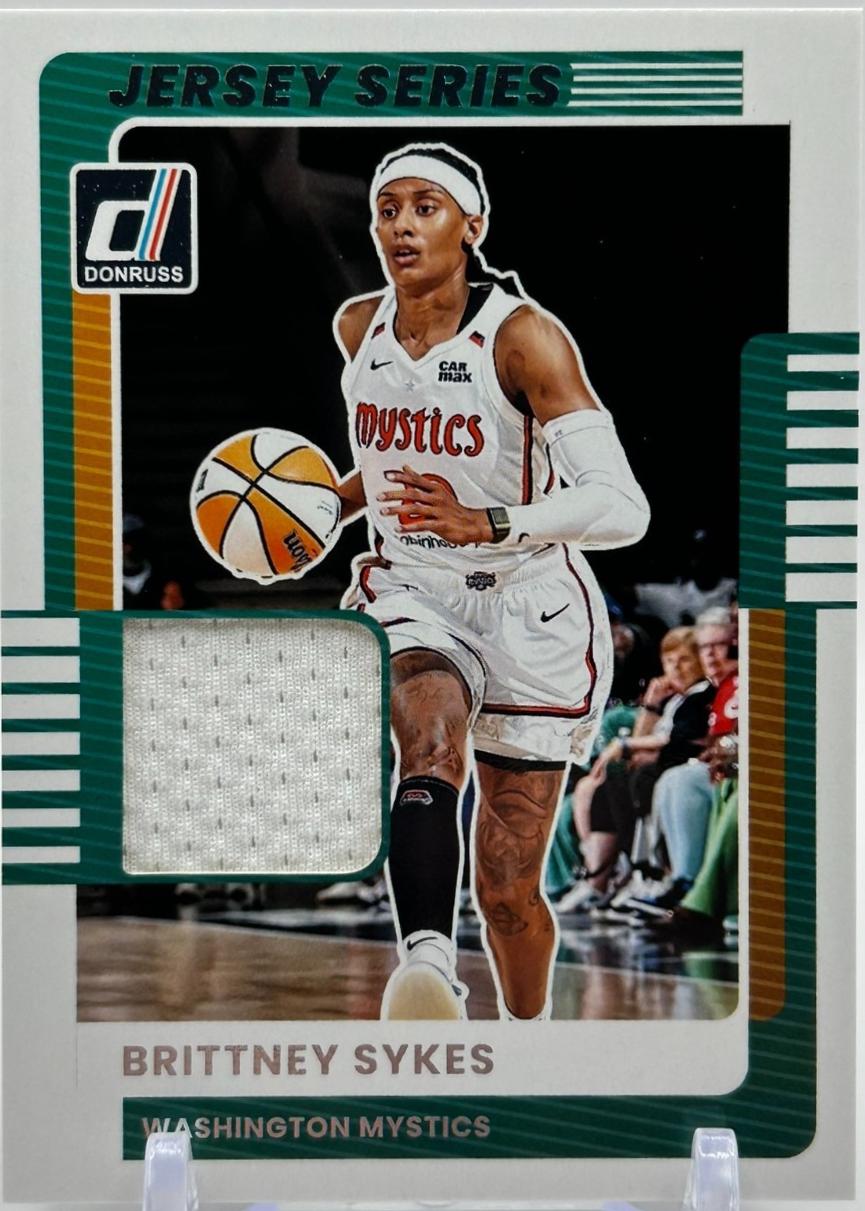 2025 Panini Donruss WNBA Jersey Series Brittney Sykes #15 card