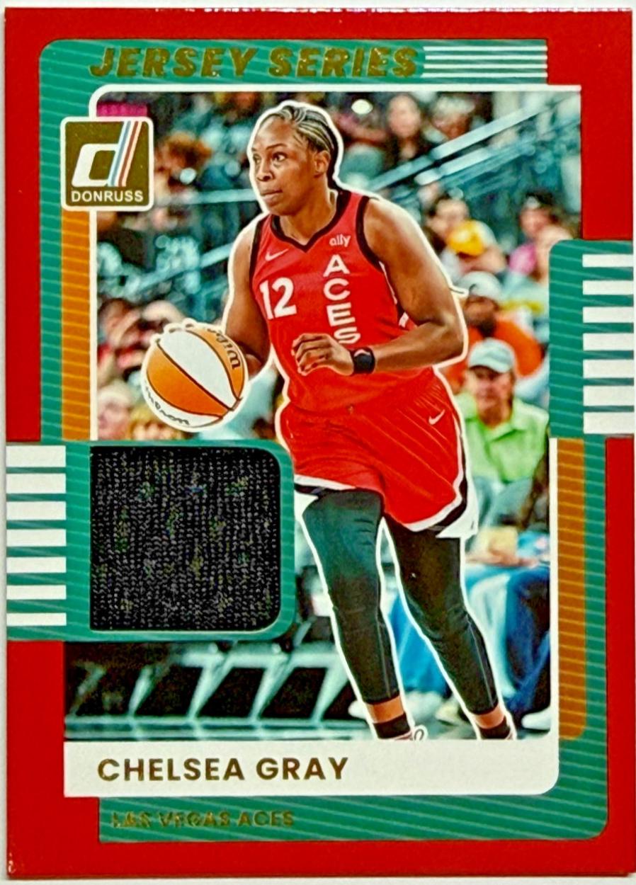 2025 Panini Donruss WNBA Jersey Series Chelsea Gray #21 card