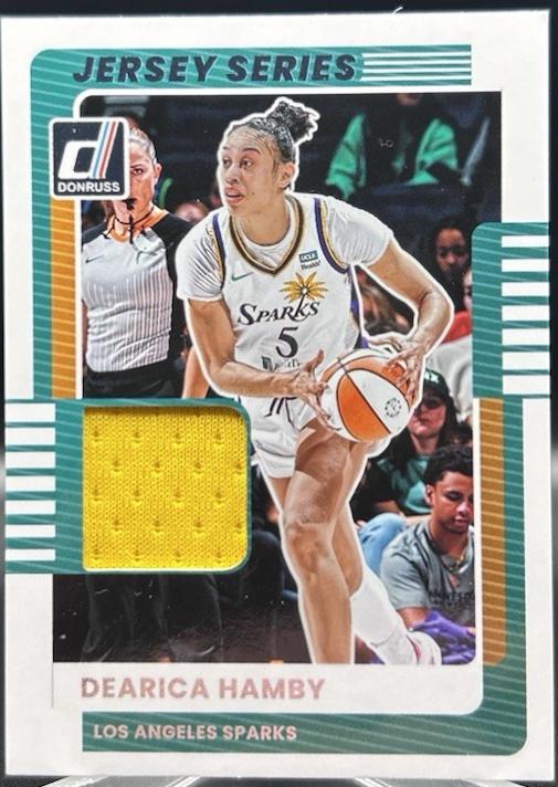 2025 Panini Donruss WNBA Jersey Series Dearica Hamby #76 card