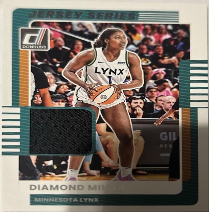 2025 Panini Donruss WNBA Jersey Series Diamond Miller #33 card