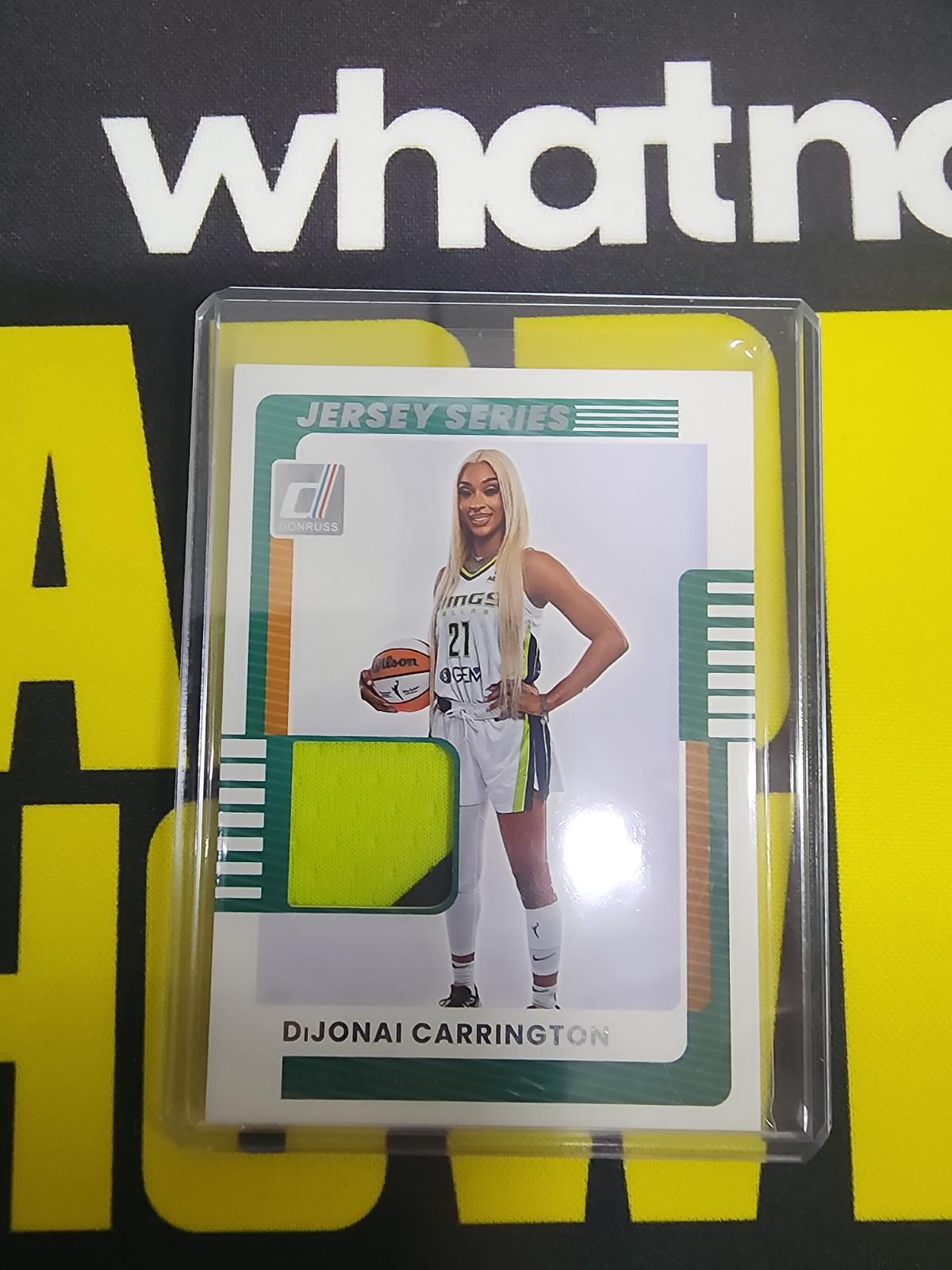 2025 Panini Donruss WNBA Jersey Series DiJonai Carrington #26 card