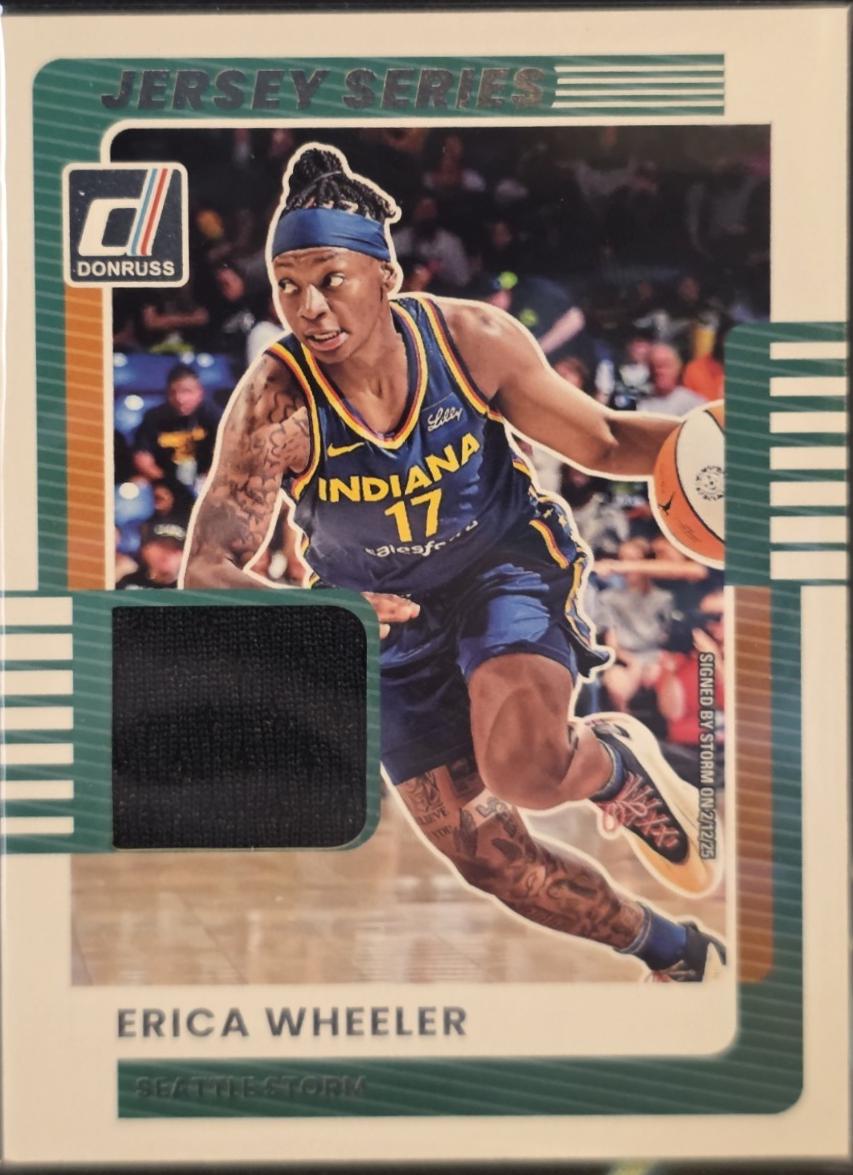 2025 Panini Donruss WNBA Jersey Series Erica Wheeler #75 card