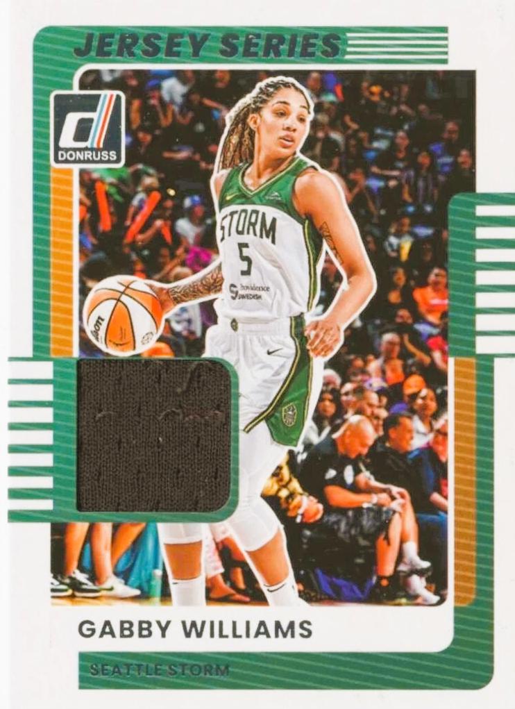 2025 Panini Donruss WNBA Jersey Series Gabby Williams #47 card
