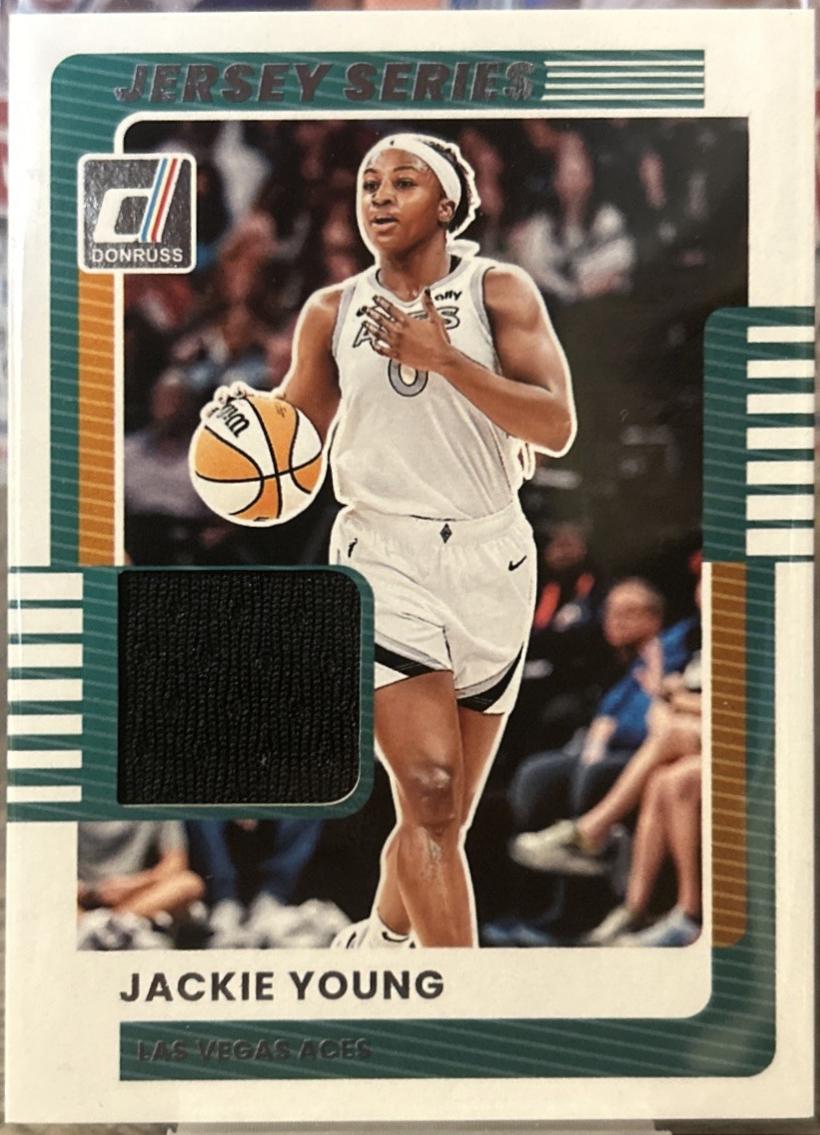 2025 Panini Donruss WNBA Jersey Series Jackie Young #64 card
