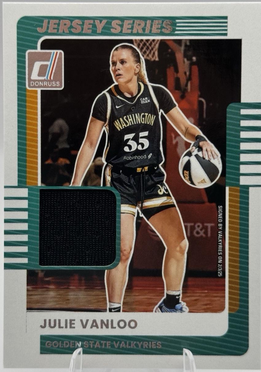 2025 Panini Donruss WNBA Jersey Series Julie Vanloo #52 card