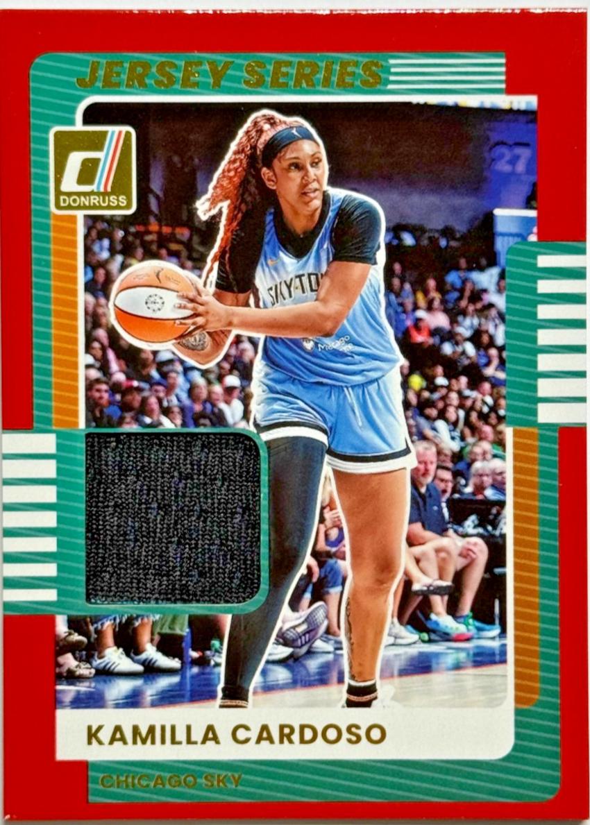 2025 Panini Donruss WNBA Jersey Series Kamilla Cardoso #56 card