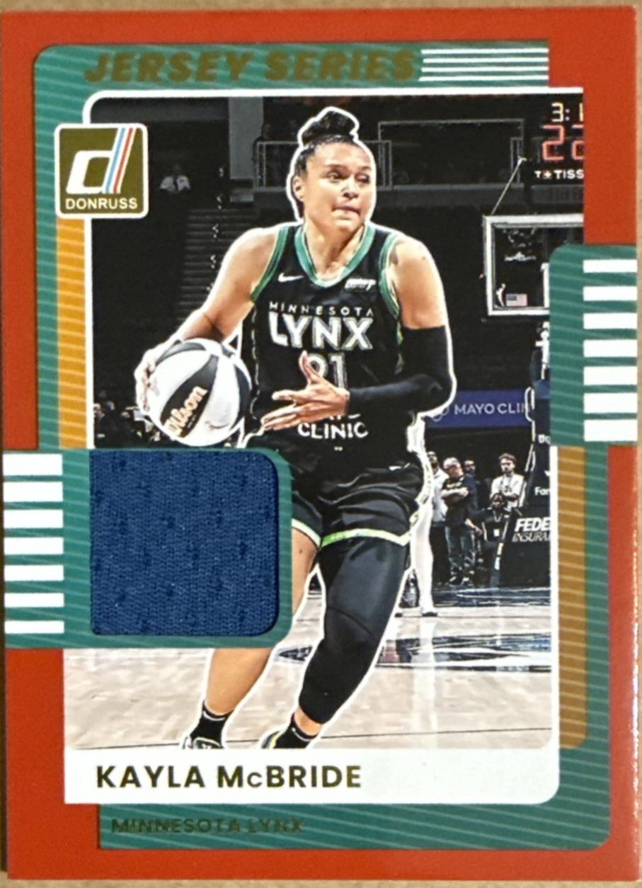 2025 Panini Donruss WNBA Jersey Series Kayla McBride #9 card