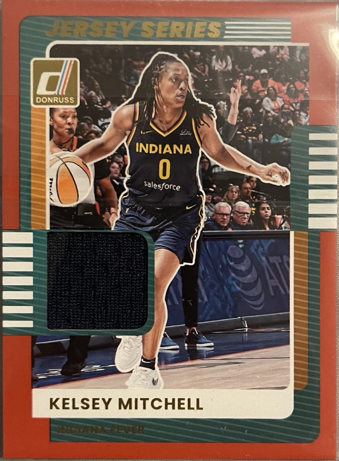 2025 Panini Donruss WNBA Jersey Series Kelsey Mitchell #28 card