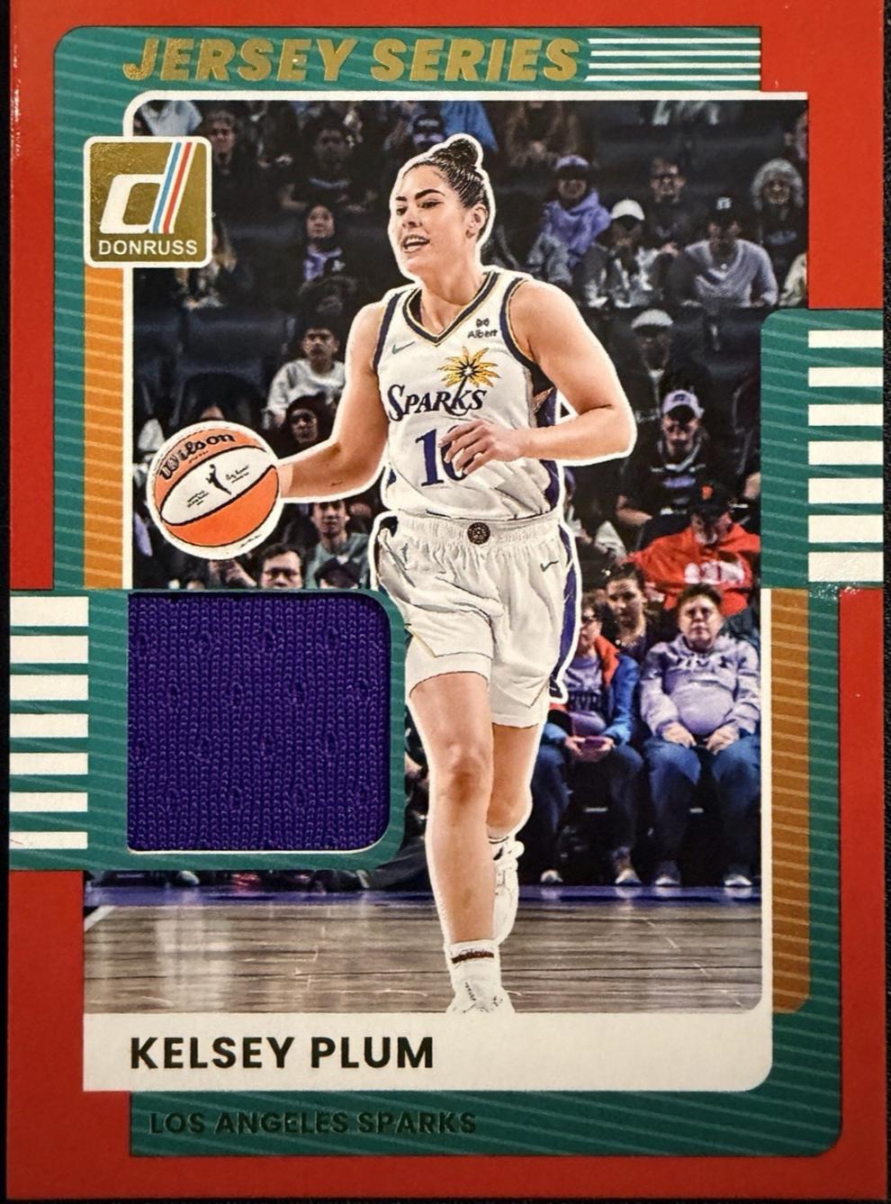 2025 Panini Donruss WNBA Jersey Series Kelsey Plum #68 card