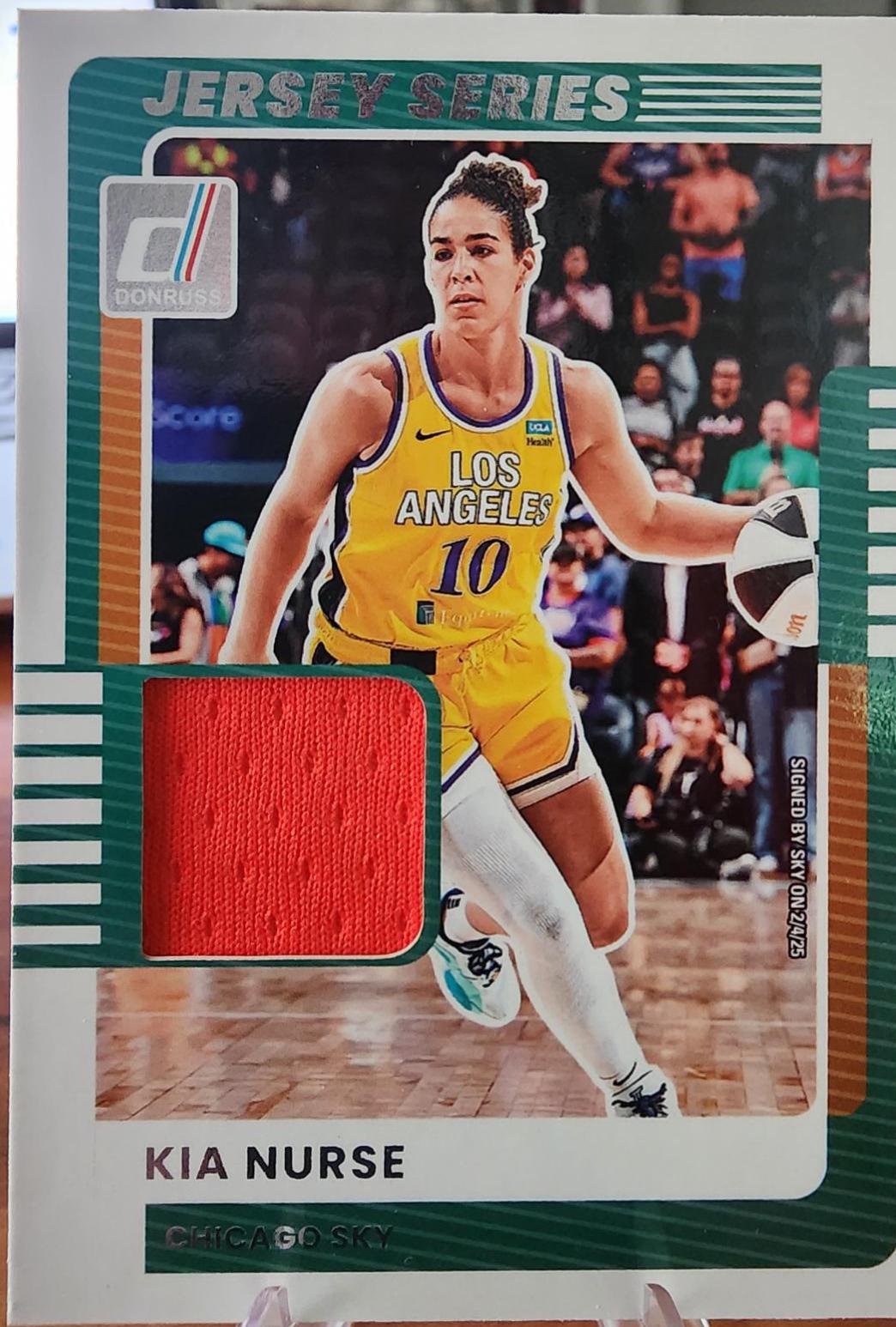2025 Panini Donruss WNBA Jersey Series Kia Nurse #24 card