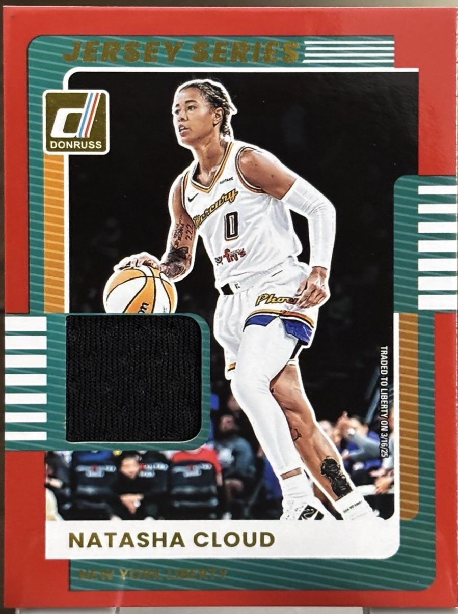 2025 Panini Donruss WNBA Jersey Series Natasha Cloud #8 card