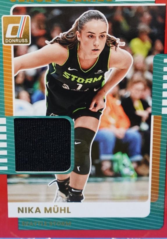 2025 Panini Donruss WNBA Jersey Series Nika Muhl #34 card