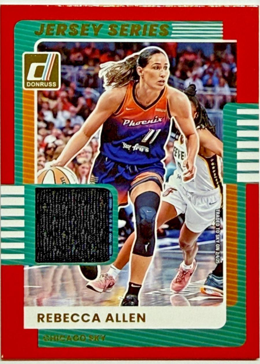 2025 Panini Donruss WNBA Jersey Series Rebecca Allen #23 card