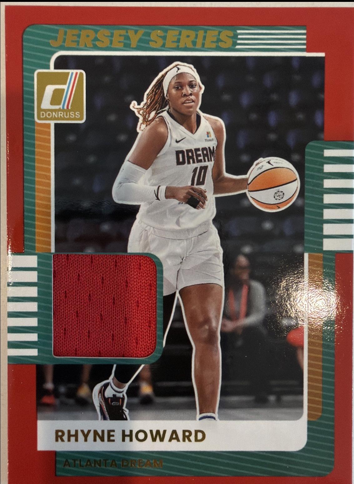 2025 Panini Donruss WNBA Jersey Series Rhyne Howard #39 card
