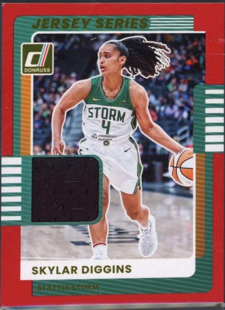 2025 Panini Donruss WNBA Jersey Series Skylar Diggins #46 card