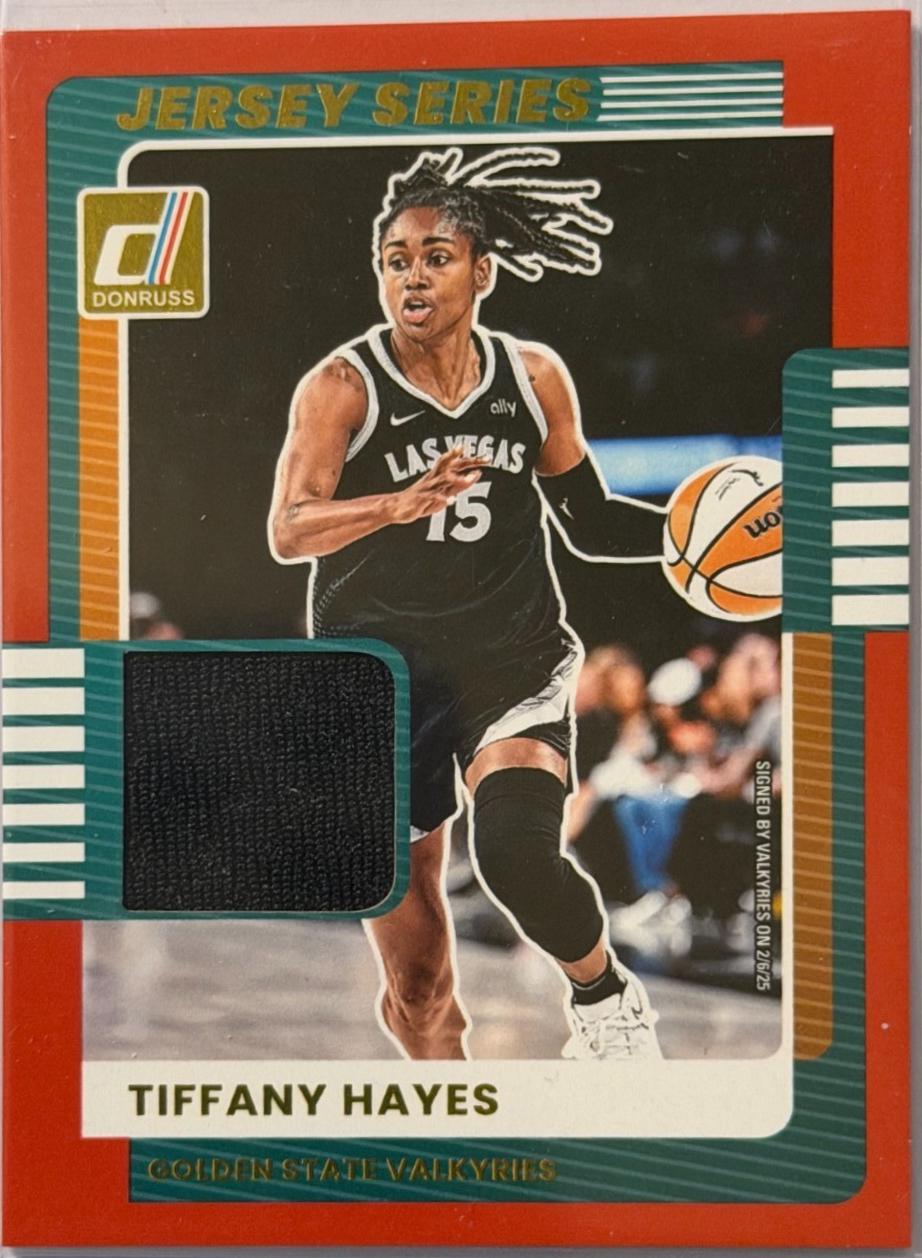 2025 Panini Donruss WNBA Jersey Series Tiffany Hayes #71 card