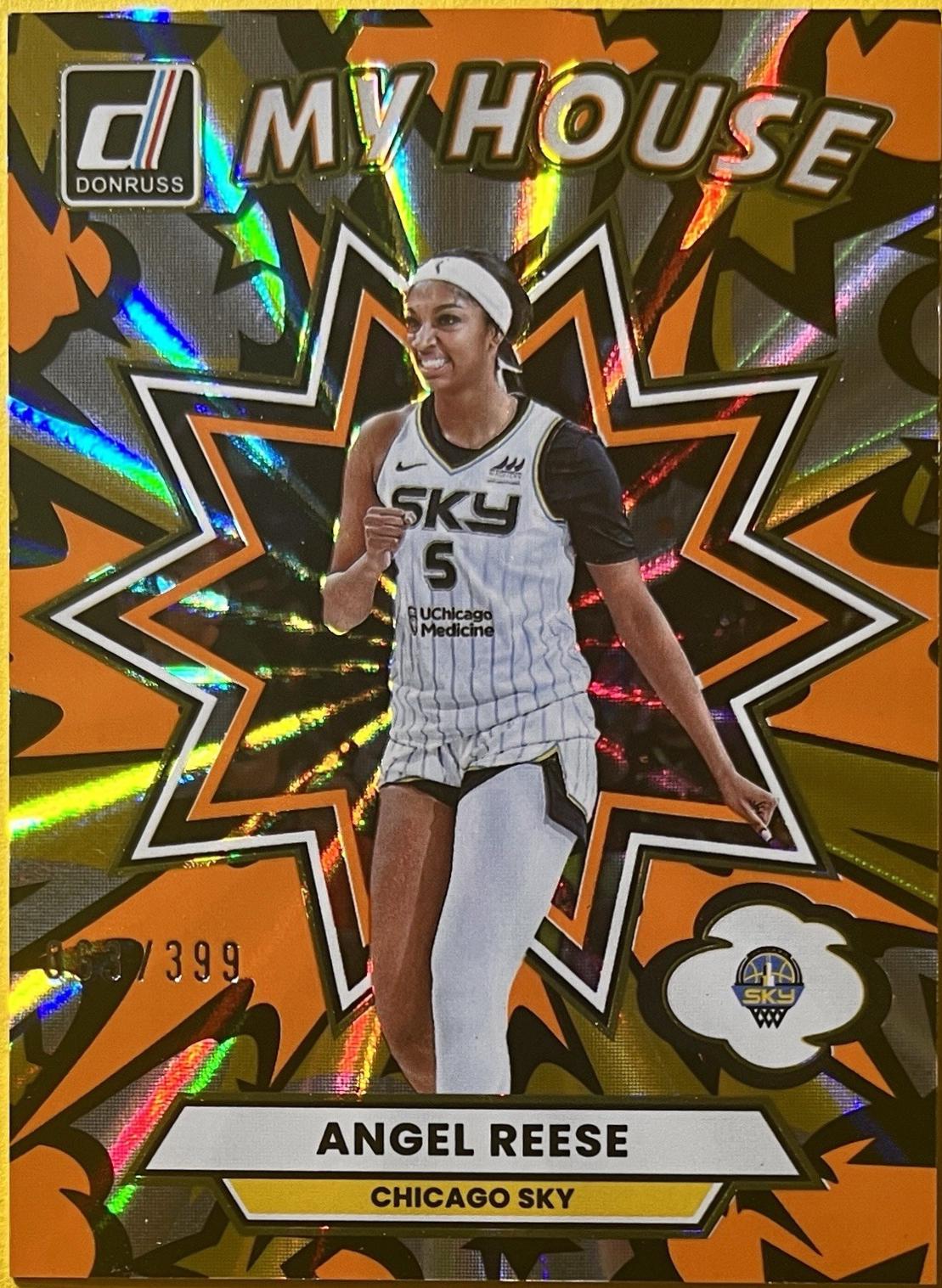 2025 Panini Donruss WNBA My House Angel Reese [Orange Laser] #6 card