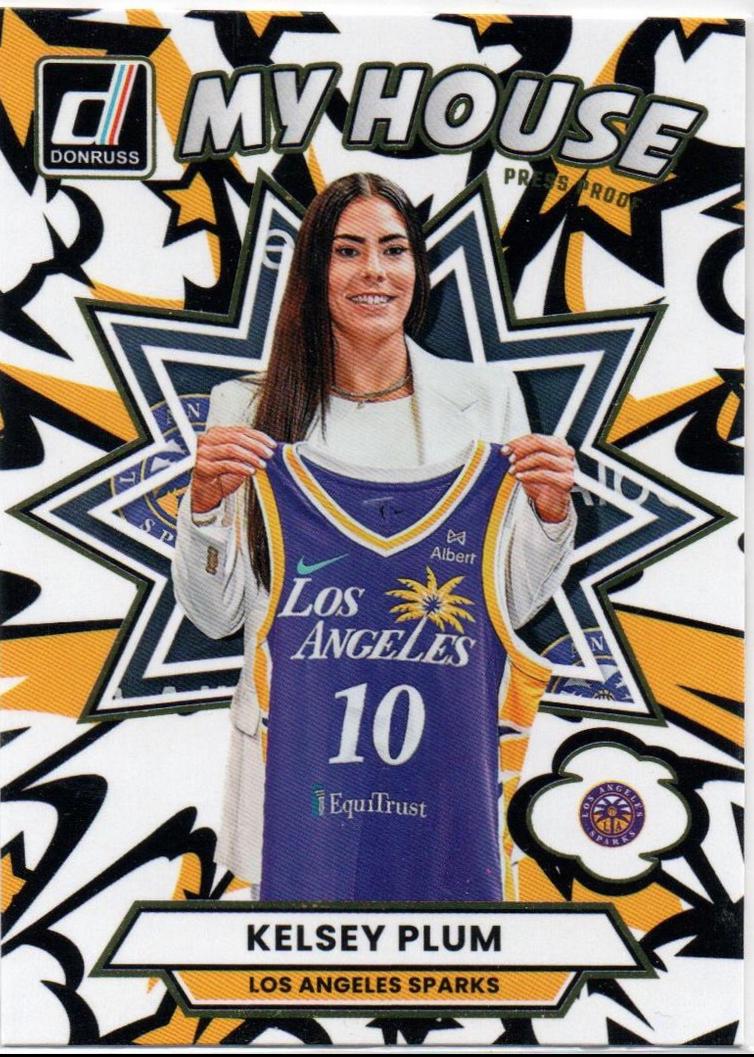 2025 Panini Donruss WNBA My House Kelsey Plum [Press Proof] #17 card