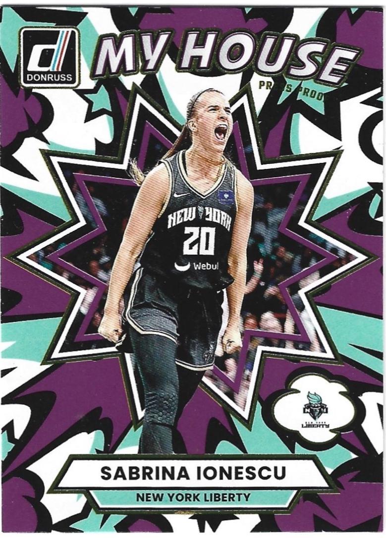 2025 Panini Donruss WNBA My House Sabrina Ionescu [Press Proof] #1 card
