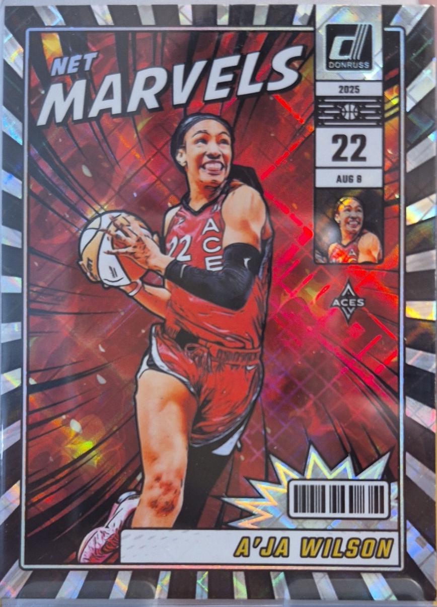 2025 Panini Donruss WNBA Net Marvels A'ja Wilson [Diamond] #8 card