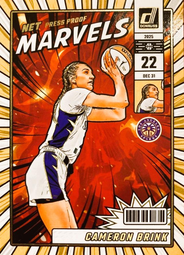 2025 Panini Donruss WNBA Net Marvels Cameron Brink [Press Proof] #9 card