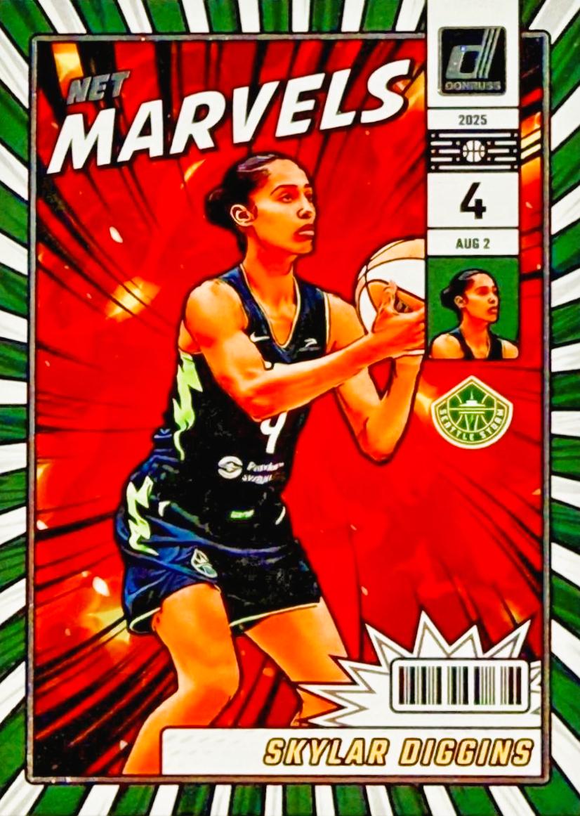 2025 Panini Donruss WNBA Net Marvels Skylar Diggins #13 card