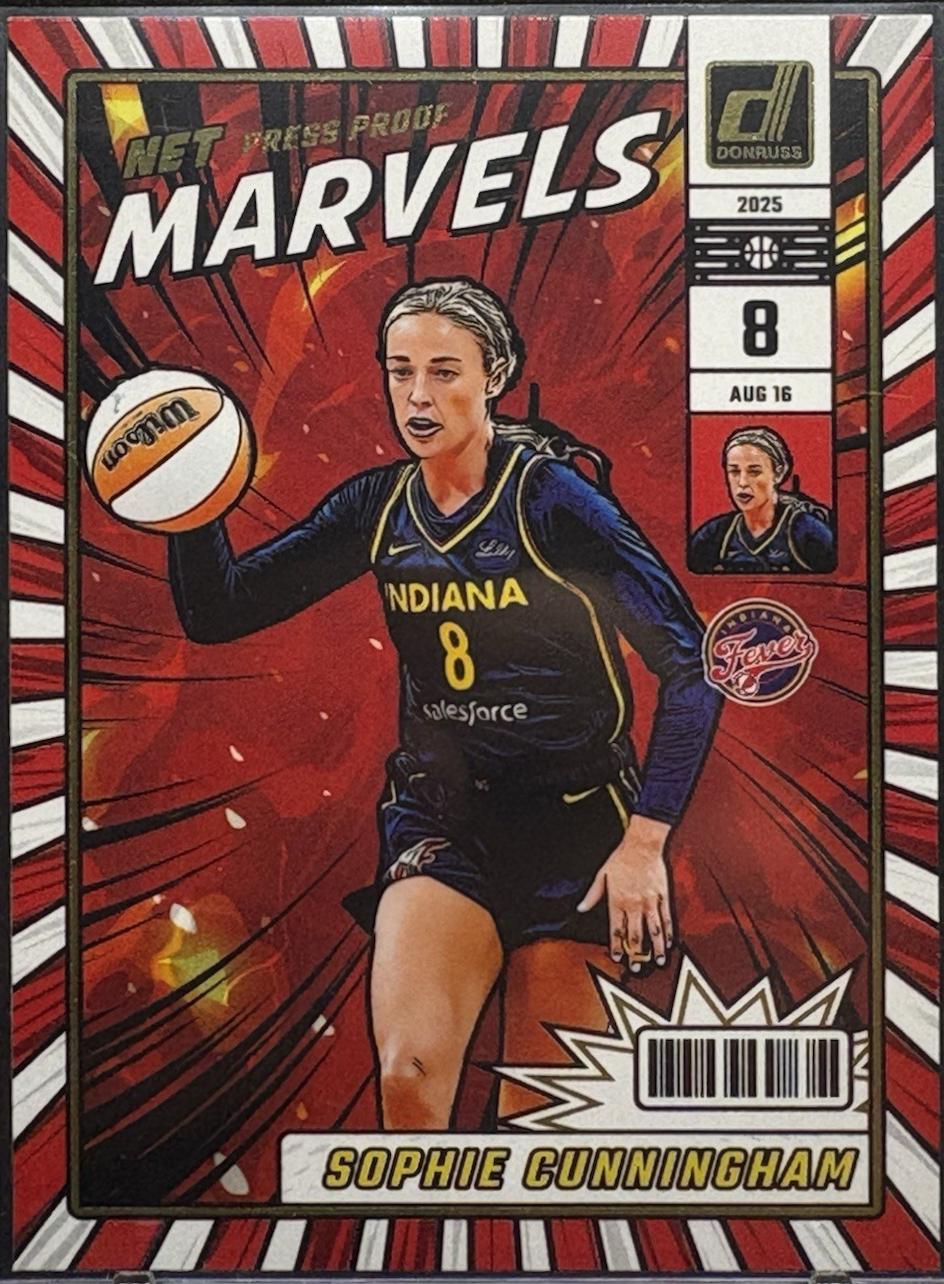2025 Panini Donruss WNBA Net Marvels Sophie Cunningham [Press Proof] #11 card