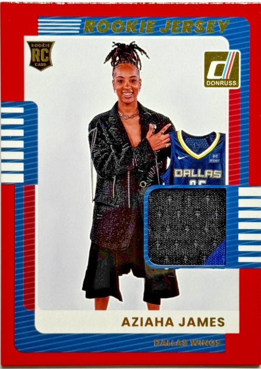 2025 Panini Donruss WNBA Rookie Jersey Aziaha James #2 card