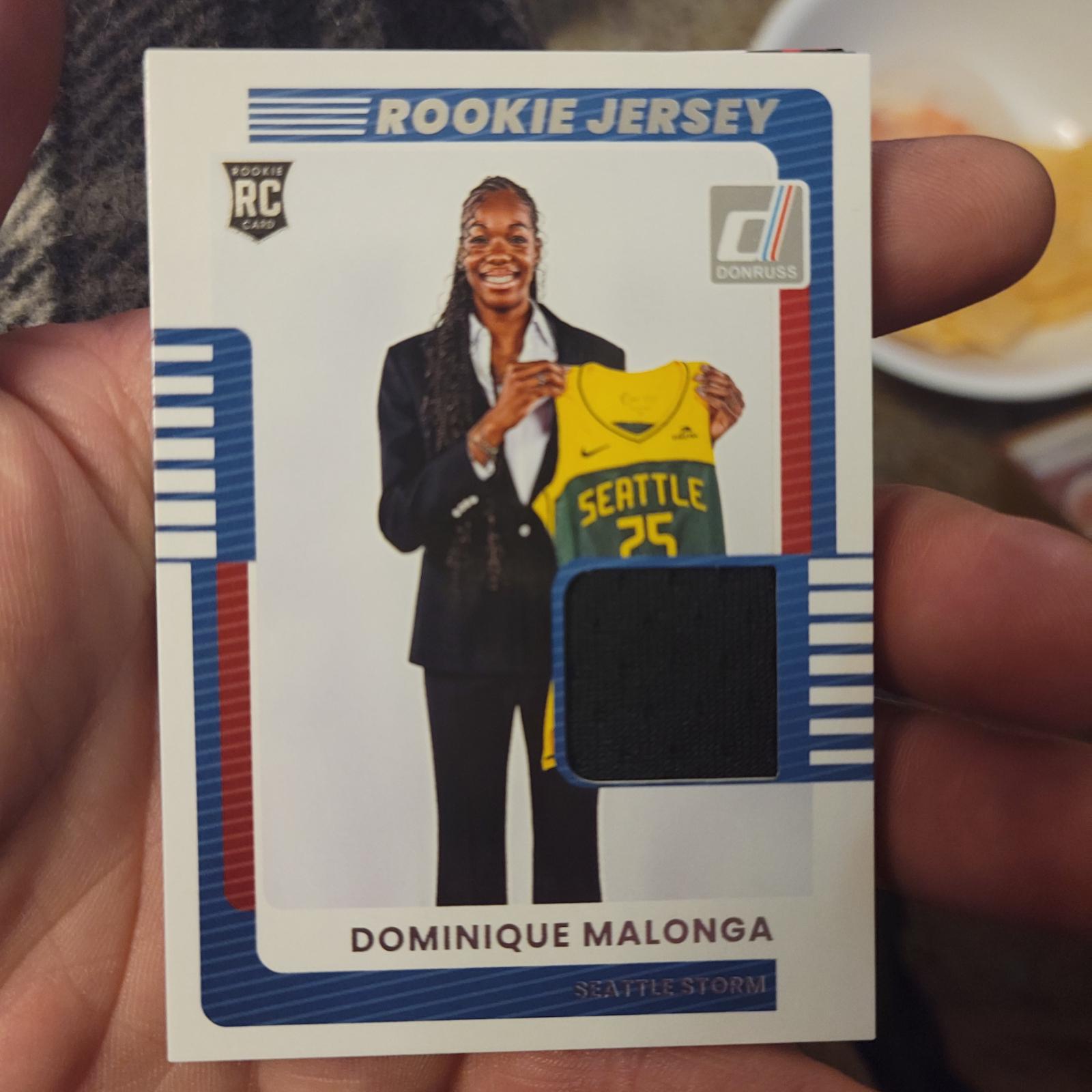 2025 Panini Donruss WNBA Rookie Jersey Dominique Malonga #11 card