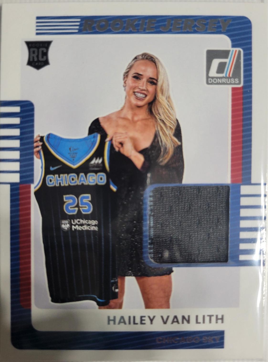 2025 Panini Donruss WNBA Rookie Jersey Hailey Van Lith #3 card