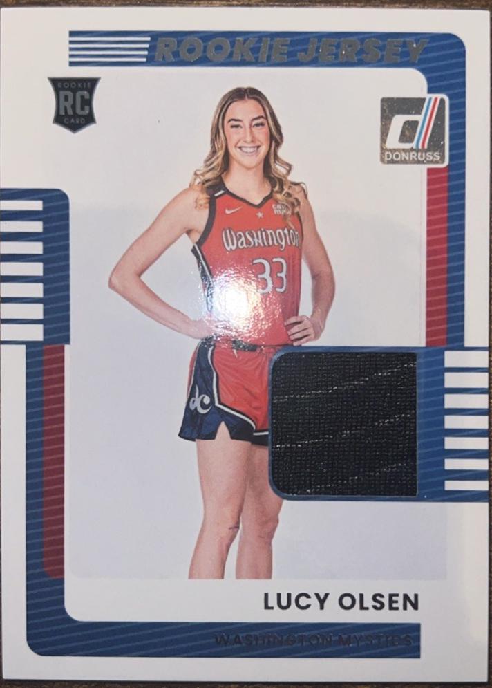 2025 Panini Donruss WNBA Rookie Jersey Lucy Olsen #7 card