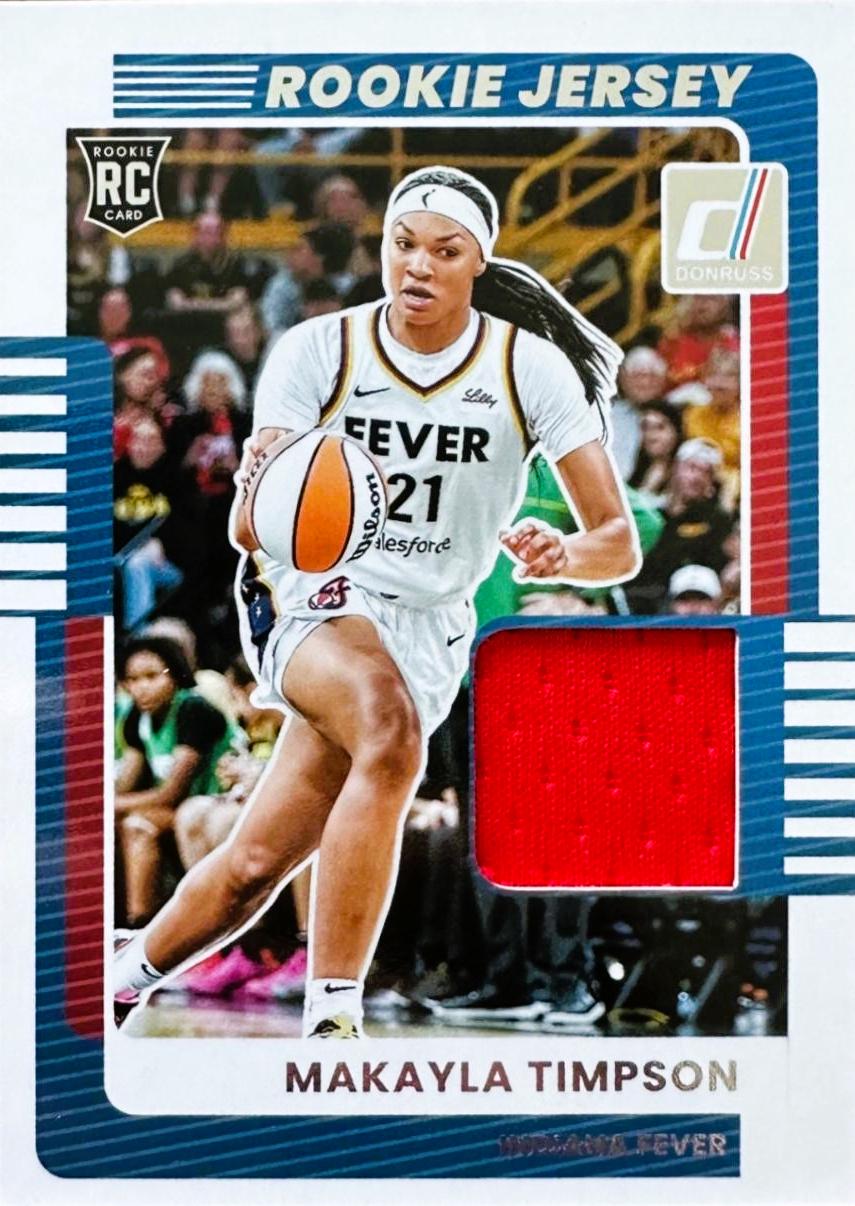2025 Panini Donruss WNBA Rookie Jersey Makayla Timpson #6 card