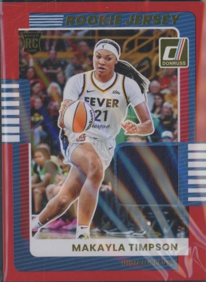 2025 Panini Donruss WNBA Rookie Jersey Makayla Timpson [Red] #6 card