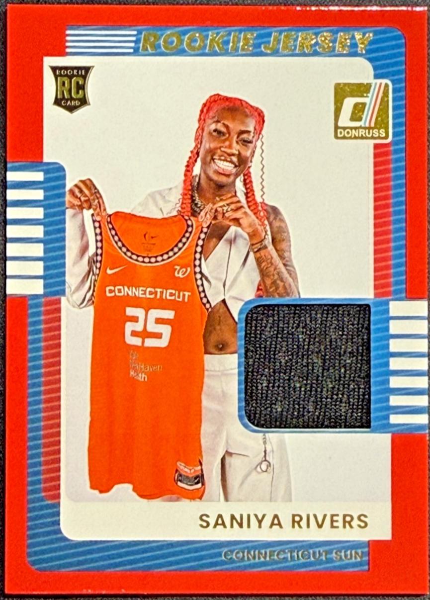 2025 Panini Donruss WNBA Rookie Jersey Saniya Rivers #12 card
